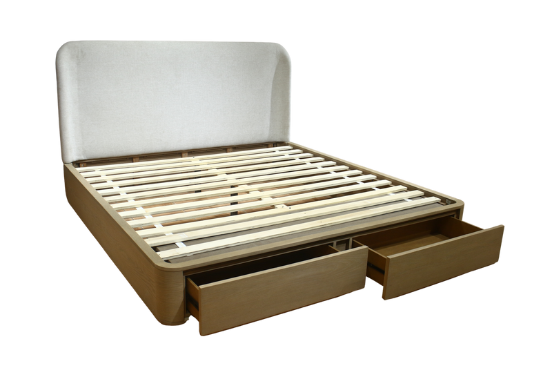 Penny CK Strg Bed - Buff Cream