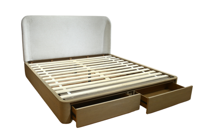 Penny Strg Bed - Buff Cream