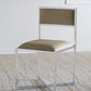 Amalfi X-Base Chair in Taupe Leather
