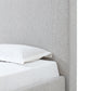 One Upholstered Modern Headboard in Cotton Ball Boucle (2026)
