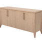 Sumire Four Door Ash Wood Sideboard in Ginger