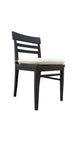 Grace Striped Side Chair - Raven