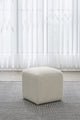 Liv Fully Upholstered Dining Ottoman in Brun Boucle