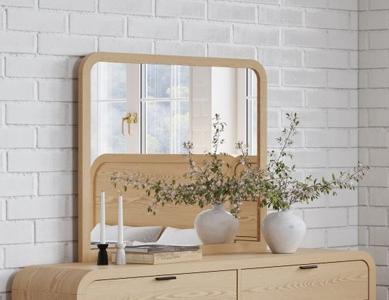 Drake Dresser Mirror - Timber