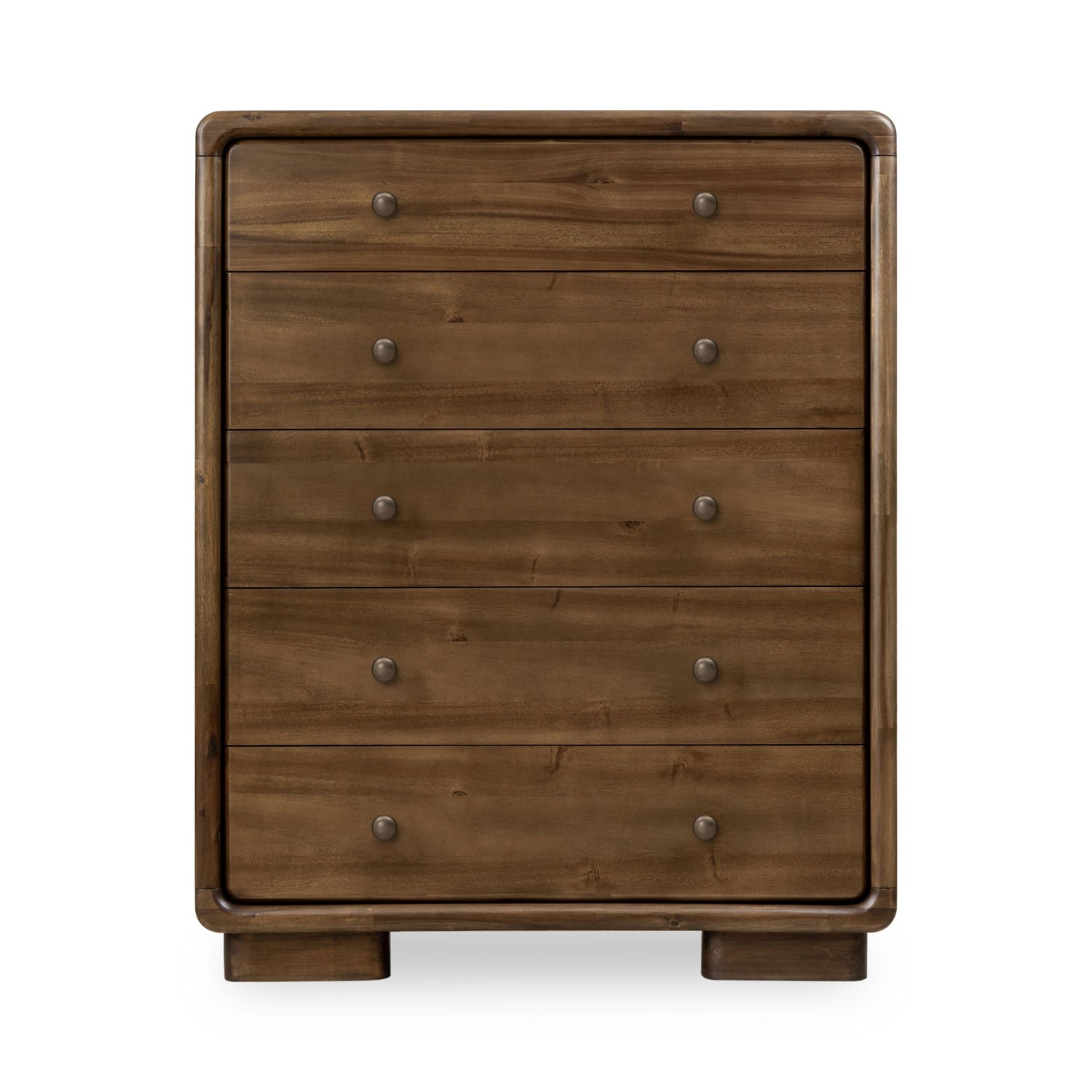 Boka Five Drawer Acacia Wood Chest in Impala