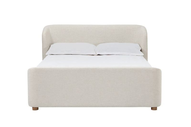Kiki Upholstered Platform Bed in Whipped Honey Linen (2026)