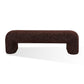Mocoa Fully Upholstered Bench in Mongoose Chenille