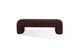 Mocoa Fully Upholstered Bench in Mongoose Chenille