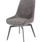 CEO 180 Degree Return Swivel Upholstered Dining Chair in Oyster