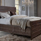 Townsend California King-size Solid Wood Panel Bed in Java