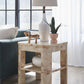 Cosmo Mappa Burl End Table in Amber Kiss