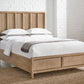 Dorsey California King-size Wooden Panel Bed in Granola