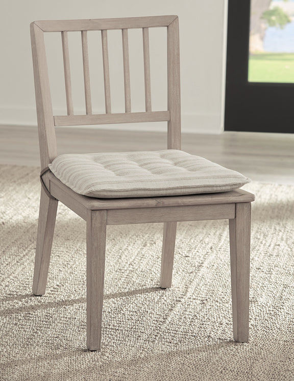 Camden Wood Dining Chair with Detachable Cushion in Chai and Oat