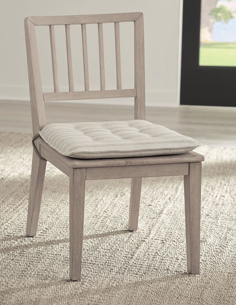 Camden Wood Dining Chair with Detachable Cushion in Chai and Oat