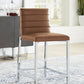 Amalfi Metal Back Counter Stool in Cognac Leather