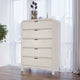 Drake Five Drawer Chest in Sugar