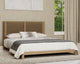 Tanner King-size Solid Ash Platform Bed in Flaxen