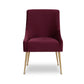 Beatrix Performance Velvet Dining Chair - Burgundy
