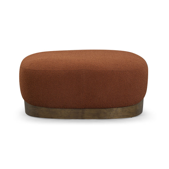 Domina Boucle Ottoman - Autumn Red