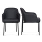 Sydney Performance Vegan Leather Armchair - Set of 2 - Black