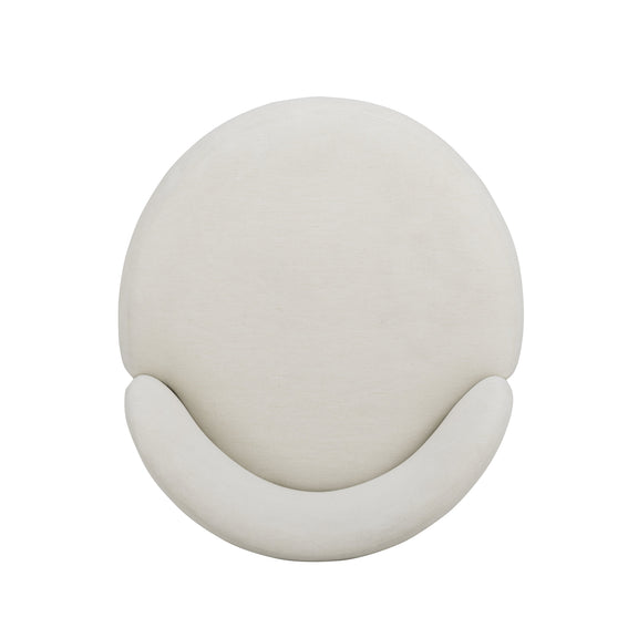 Persa Round Back Performance Chenille Dining Chair - Cream
