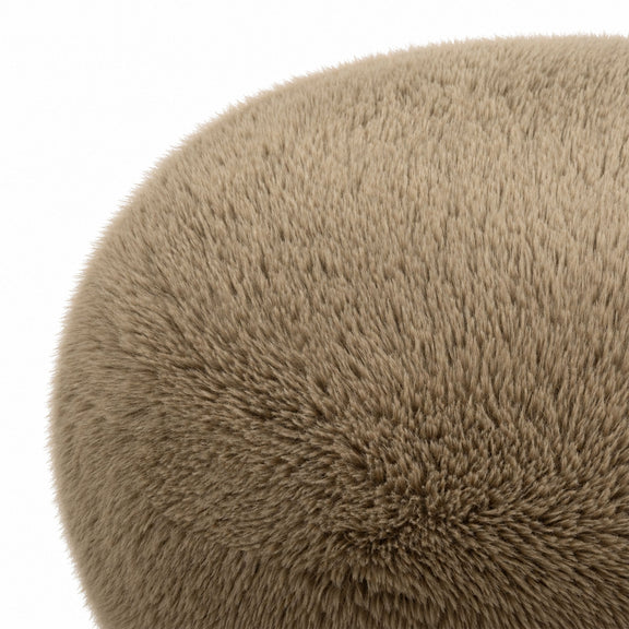 Pucker Ottoman - Taupe