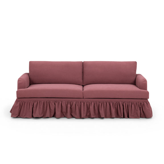 Gertrude 90" Sofa - Plum