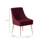 Beatrix Performance Velvet Dining Chair - Burgundy