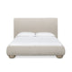 Rayne Textured Fabric Bed - Cream