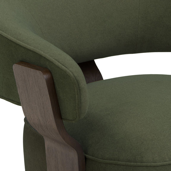 Madison Performance Swivel Accent Chair - Green
