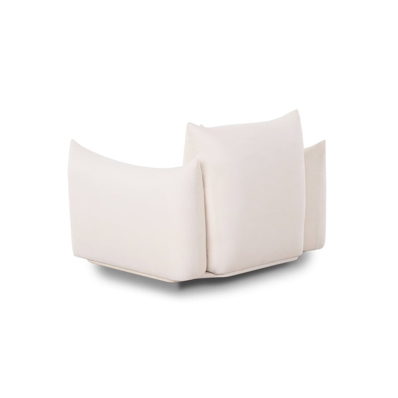 Saint Tropez Stuffed Indoor/Outdoor Armchair - Cream