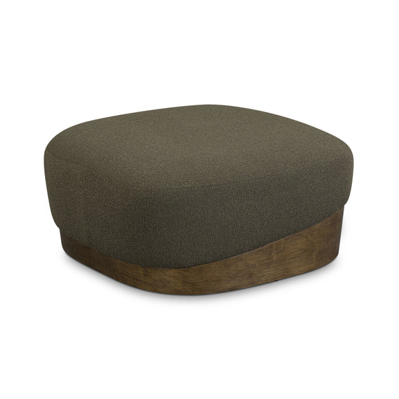 Domina Boucle Ottoman - Kale Green