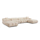 Calliope 6-piece Performance Modular U-Sectional - Off-White