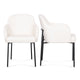 Sydney Performance Vegan Leather Armchair - Set of 2 - Cream