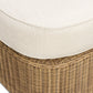 Axel Boucle Outdoor Ottoman - Cream