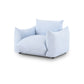 Saint Tropez Stuffed Indoor/Outdoor Armchair - Light Blue