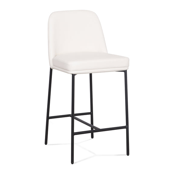 Sydney Performance Vegan Leather Counter Stool - Set of 2 - Cream