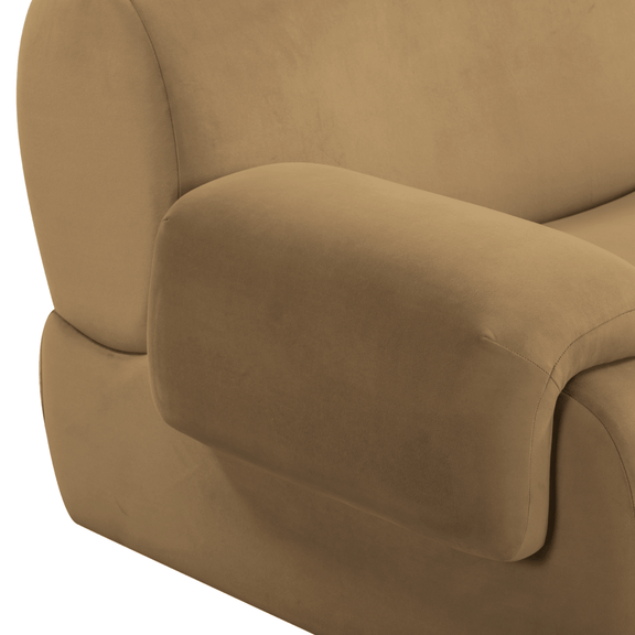 Zenith 80" Modular Loveseat - Brown