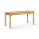 Berri 60" Natural Burl 3-Drawer Work Desk