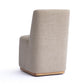 Melissa Performance Fabric Rolling Dining Chair - Tan
