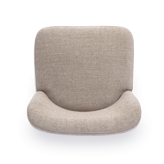 Melissa Performance Fabric Rolling Dining Chair - Tan