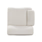 Zenith Contract-Grade Upcycled Fabric Corner Chair - Cream / LAF