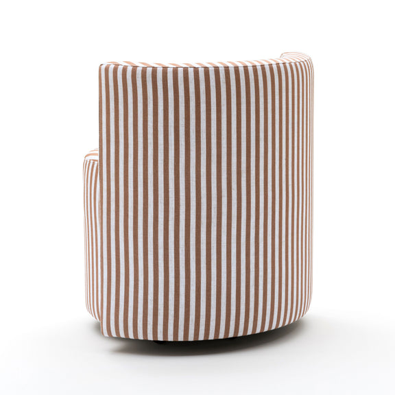 Alyssa Rolling Desk Chair - Brown