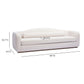 Camille 99" Sofa - Cream