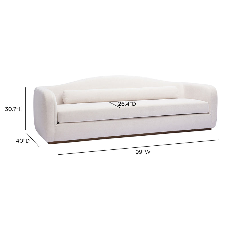 Camille 99" Sofa - Cream