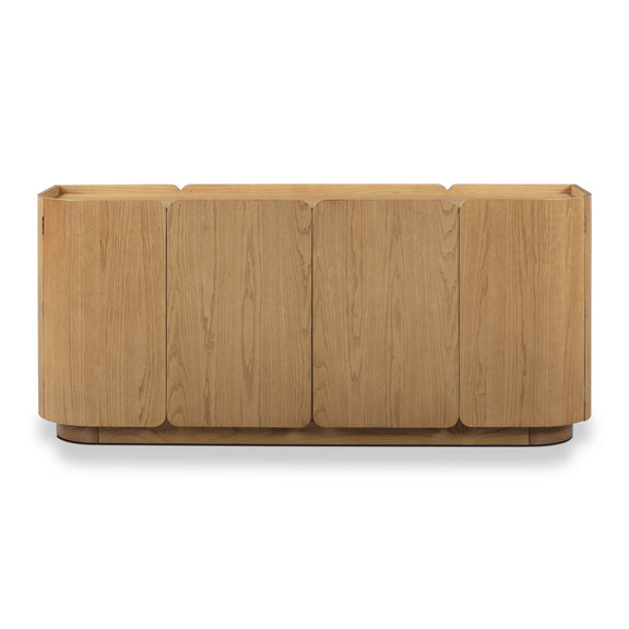 Moora 70" Natural Ash 4-Door Sideboard