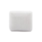Arezza Stone White Contract-Grade Basketweave Chenille Ottoman