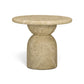 Cynthia Concrete Indoor/Outdoor Side Table - Light Emperador Marble