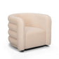 Curves Performance Velvet Swivel Accent Chair - Peach