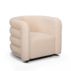 Curves Performance Velvet Swivel Accent Chair - Peach